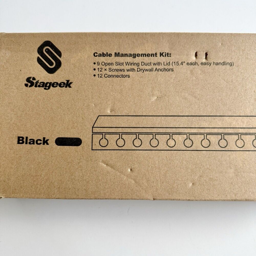 Stageek Cable Management Raceway System Kit - Black (New - Open Box - Complete) - Picture 3 of 10